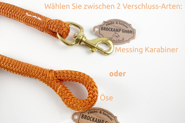 BROCKAMP Set "BASIC" Profi-Trainerqualität - Knotenhalfter/Führseil 3,7 m/Horse-Man-Stick/-String